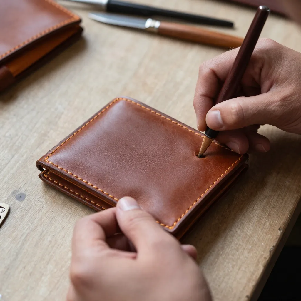 Leather crafting workspace